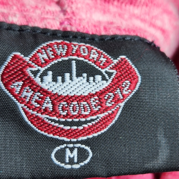 New York Area Code 212 Ocean City MD Pink Pullover Hoodie Size Medium - Picture 7 of 8
